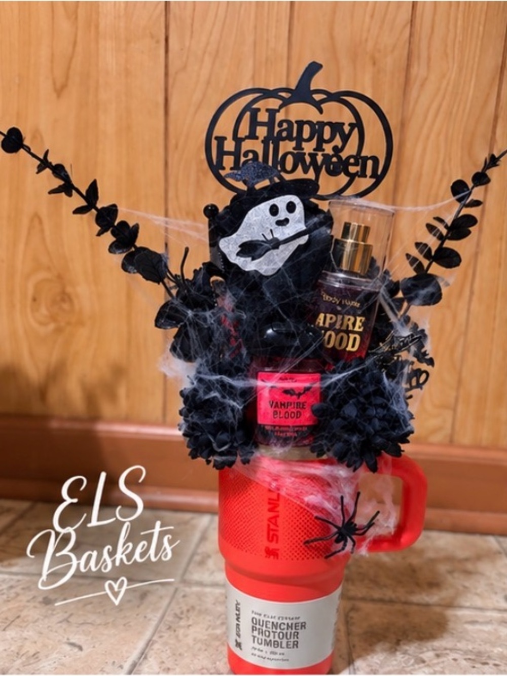 Halloween Vampire Blood Stanley 20 oz Mug - Black & Red